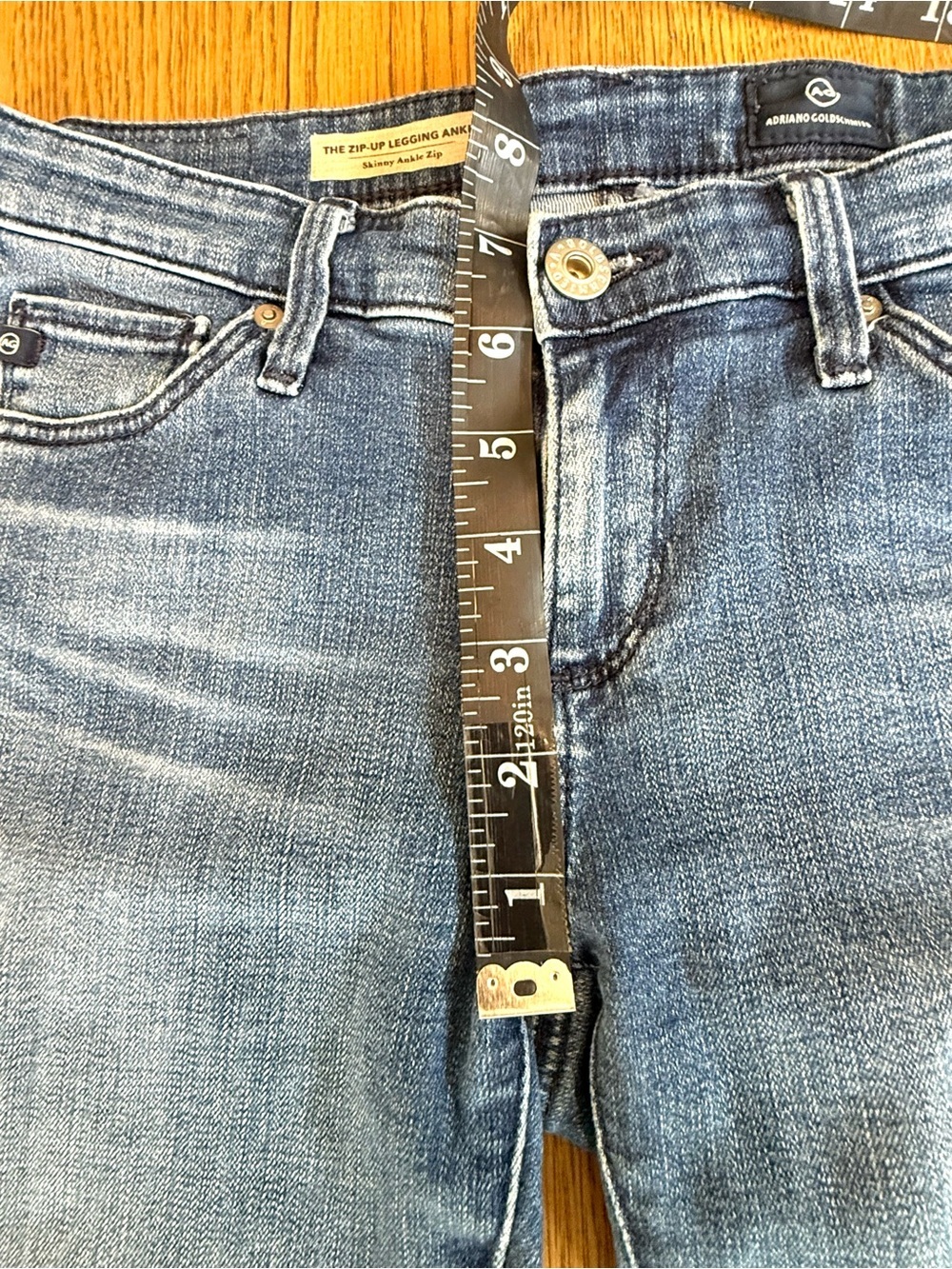AG Adriano Goldschmied Zip-Up Legging Ankle Skinny Jeans Size 25 - Picture 4 of 15